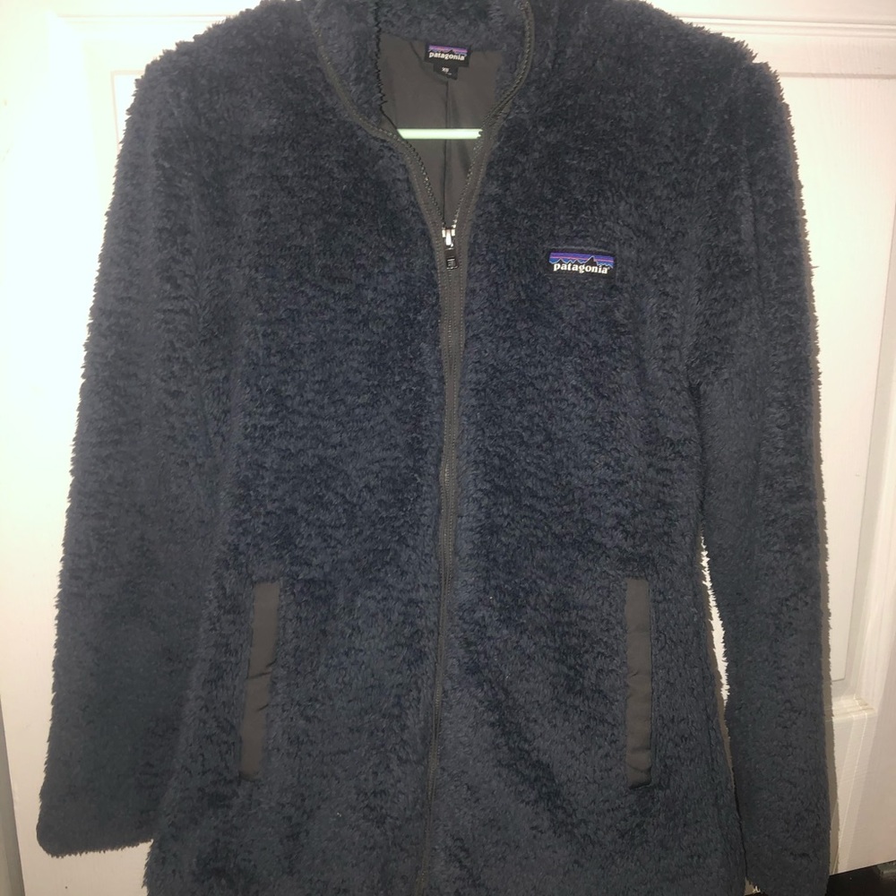 patagonia zip up fuzzy jacket